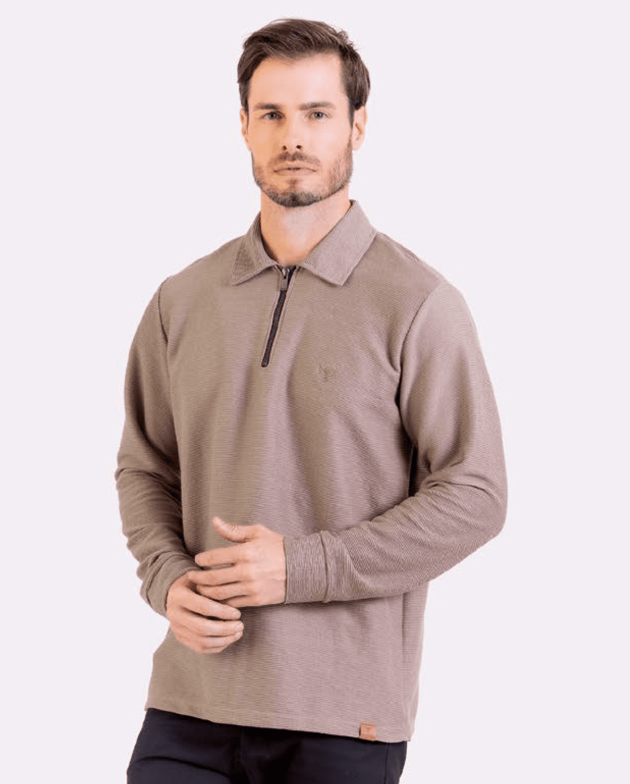 Polo Mustang com Zíper